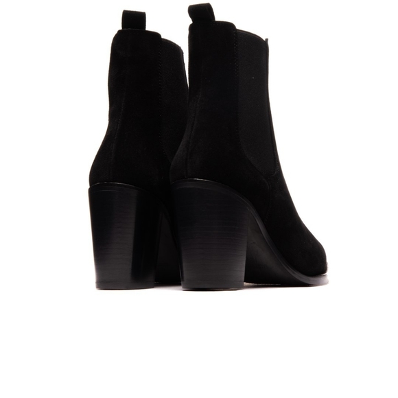 L'intervalle Black Suede Ankle Boots - Picture 3 of 3